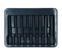 AB Tools Extra Long Torx Star Impacted Impact Bit Sockets T25 - T60 110mm 8Pc Set