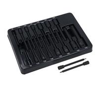 AB Tools Extra Long Torx Star Impacted Impact Bit Sockets T6 - T70 Mixed Drive 15Pc