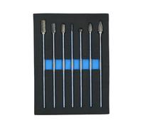 AB Tools Extra Long Tungsten Carbide Burr Rotary Files Rust Remover Polishing Porting 7Pc