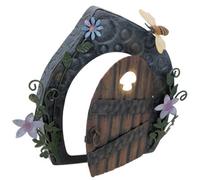AB Tools Fairy Door Figurine Statue Sculpture House Decor Metal Ornament Home Yard