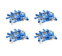 AB Tools Female Blue Electrical Cable Wire Spade Terminals Crimps Connectors 100Pc