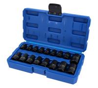 AB Tools Female Impacted E Torx Star Sockets E5 To E24 3/8In And 1/2In Drive 17Pc Set