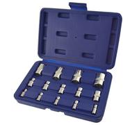 AB Tools Female Torx Star E Sockets Shallow E4 - E24 Mixed Drive 14Pc Kit