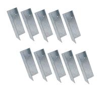 AB Tools Fence Post Extender Angle Bracket Galvanised 70 X 70 X 180mm Support 10Pk