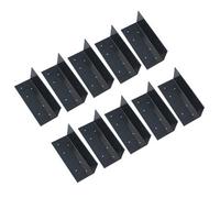 AB Tools Fence Post Extender Angle Bracket Grey 70 X 70 X 180mm Holder Support 10Pk