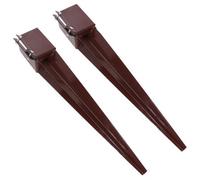 AB Tools Fence Post Holder Support Drive In Spike 100mm X 100mm X 750mm 2Pk
