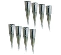 AB Tools Fence Post Holder Support Drive In Spike Galvanised 75 X 75 X 750mm 8Pk