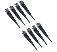 AB Tools Fence Post Holder Support Drive In Spike Grey 100mm X 100mm X 750mm 8Pk
