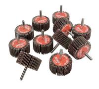 AB Tools Flap Wheel Disc Shaft Mounted Abrasive Sanding Drill 50mm 40Grit 10Pk