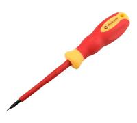 AB Tools Flat Headed Slotted 3mm X 80mm Vde Insulated Electrical Screwdriver Soft Grip