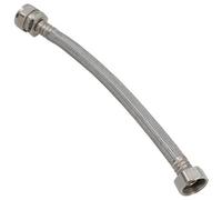 AB Tools Flexible Compression Tap Connector 22mm X 3/4In 300mm Braided Stainless Steel
