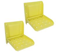 AB Tools Folding Access Step Tailgate Ladder High Visibility Yellow For Trucks Trailers 2Pc