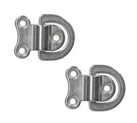 AB Tools Folding Pad Eye Ring Tie Down Anchor Marine Grade 316 Stainless Steel 2 Pack