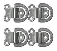 AB Tools Folding Pad Eye Ring Tie Down Anchor Marine Grade 316 Stainless Steel 4 PACK