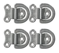 AB Tools Folding Pad Eye Ring Tie Down Anchor Marine Grade 316 Stainless Steel 4 Pack
