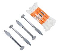 AB Tools Four Footprint Line Pins & Four Braided Nylon Chalk Line Size B 18m TE269TE453