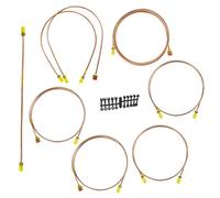 AB Tools Full Copper & Brass Brake Line Fitting Set To Fit Mgb Chrome Bumper 74-76