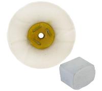 AB Tools G Loose Unstitched Floppy Final Polishing Mop 4" X 1" 2 Row With Compound 250G