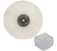 AB Tools G Loose Unstitched Floppy Final Polishing Mop 8" X 2" 4 Row With Compound 250G