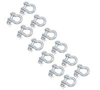 AB Tools Galvanised Bow Shackle 12 Pack Safety Pin 7/16In (11mm) 1.5T To Us Fed Spec