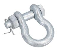 AB Tools Galvanised Bow Shackle Safety Pin 5/8in (16mm) 3.25T to US Fed Spec
