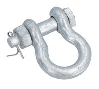 AB Tools Galvanised Bow Shackle Safety Pin 7/16In (11mm) 1.5T To Us Fed Spec