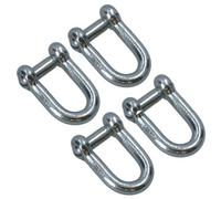 AB Tools Galvanised D Shackle 6mm With Countersunk Pin 4 Pack Chain Link Chandlery