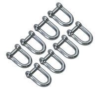 AB Tools Galvanised D Shackle 6mm with Countersunk Pin 8 PACK Chain Link Chandlery