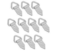 AB Tools Galvanised Fold Over Tie Down Lashing Eye Rings Anchor Point Fastener 10Pk