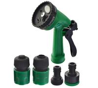 AB Tools Garden Hose Connector Set Spray Gun Water Sprayer And Hose Pipe Fittings 5Pc