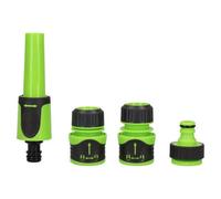 AB Tools Garden Hose Tap Connector Accessory Fitting Water Sprayer Nozzle 4Pc Soft Grip