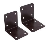 AB Tools Garden Internal Sleeper Corner Support Bracket 90 Degree 85mm Steel 2Pc