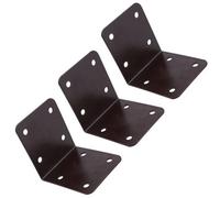 AB Tools Garden Internal Sleeper Corner Support Bracket 90 Degree 85mm Steel 3Pc