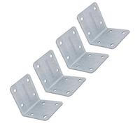 AB Tools Garden Internal Sleeper Corner Support Bracket 90 Degree Angle 85mm Galvanised Steel 4Pc