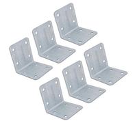AB Tools Garden Internal Sleeper Corner Support Bracket 90 Degree Angle 85mm Galvanised Steel 6Pc