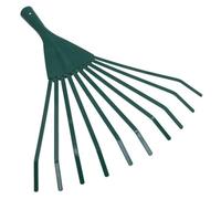 AB Tools Garden Lawn Rake Replacement Head 10 Tooth Leaf Leaves Grass Yard Green