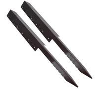 AB Tools Garden Triple Sleeper Corner Support Stake Spike Fastener Brown 930mm 2Pc