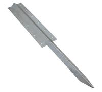 AB Tools Garden Triple Sleeper Straight Support Spike Stake Galvanised Steel 930mm 1Pc