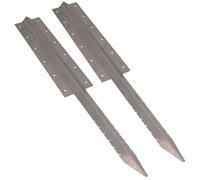 AB Tools Garden Triple Sleeper Straight Support Spike Stake Stainless Steel 930mm 2Pc