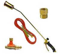 AB Tools Gas Torch Burner 2m Hose Roofer Plumber Weed Propane & Regulator