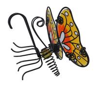 AB Tools Glass Wing Spring-Tail Butterfly Pot Hanger Home Garden - Assorted Colours