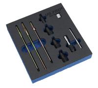 AB Tools Glow Plug Reamer Cleaner Set M8 M10 And M12 For Cleaning Shafts And Seats