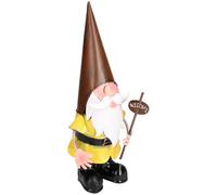 AB Tools Gnome With Welcome Sign Garden Sculpture Ornament Statue Metal Decoration