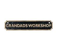 AB Tools Grandads Workshop Cast Iron Sign Plaque Wall Fence Gate Post House Garage