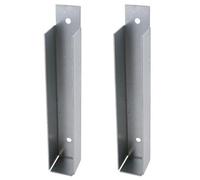 AB Tools Gravel Board Clip 25mm X 150mm Fence Panel Holder Mounting Bracket 2Pk
