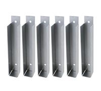 AB Tools Gravel Board Clip 25mm X 150mm Fence Panel Holder Mounting Bracket 6Pk