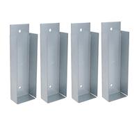 AB Tools Gravel Board Clip 50mm X 150mm Fence Panel Holder Mounting Bracket 4Pk