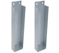 AB Tools Gravel Board Clip 50mm X 225mm Fence Panel Holder Mounting Bracket 2Pk