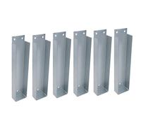 AB Tools Gravel Board Clip 50mm X 225mm Fence Panel Holder Mounting Bracket 6Pk