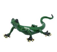 AB Tools Green Gecko Lizard Resin Wall Shed Sculpture Statue Ornament House Medium